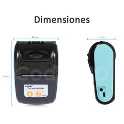 Impresora térmica Portátil Bluetooth GOOJPRT PT210 58mm