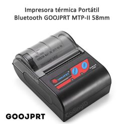 Impresora térmica Portátil Bluetooth GOOJPRT MTP-II 58mm