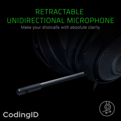 Audífonos Gamer Multiplataforma Razer Kraken 3.5mm – Sonido 7.1 – Azul y Negro