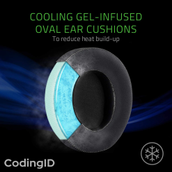 Audífonos Gamer Multiplataforma Razer Kraken 3.5mm – Sonido 7.1 – Azul y Negro