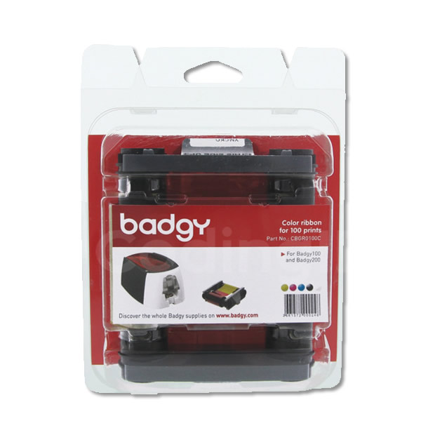 RIBBON Badgy a color YMCKO para impresoras Badgy 100 y Badgy 200 - CBGR0100C